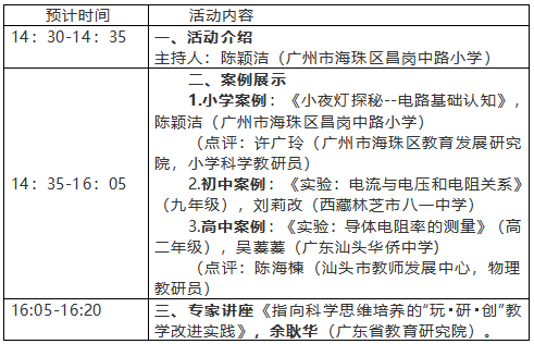 亿海配资 【预告】5月9日 | 南方教研大讲堂第147场（中小学科学教育）——小初高一体化设计，培养学生科学思维