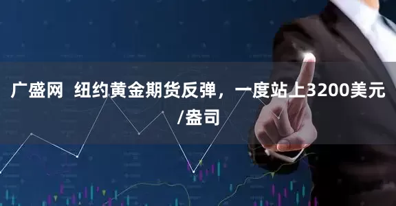 广盛网  纽约黄金期货反弹，一度站上3200美元/盎司