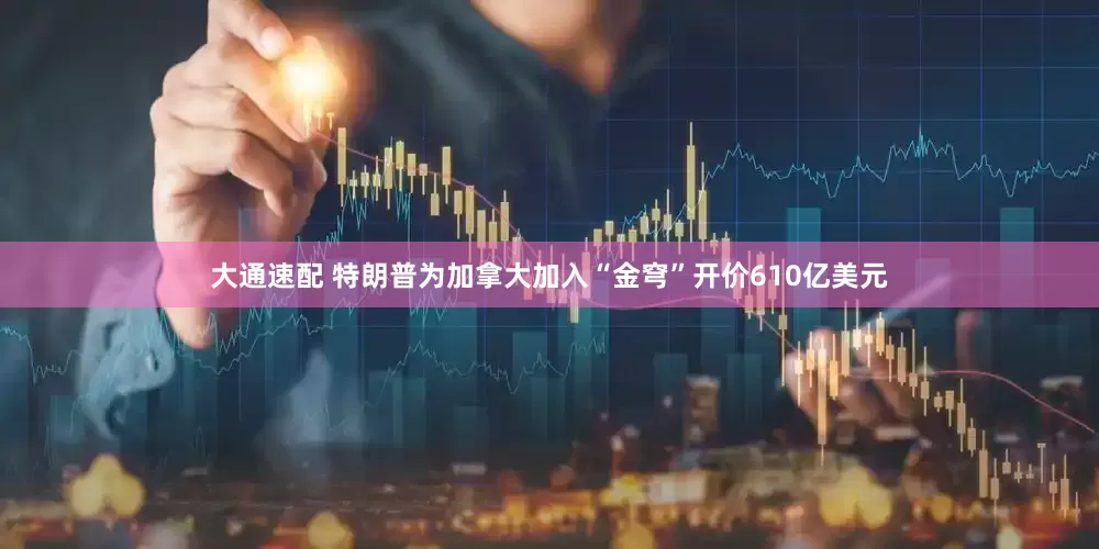 大通速配 特朗普为加拿大加入“金穹”开价610亿美元